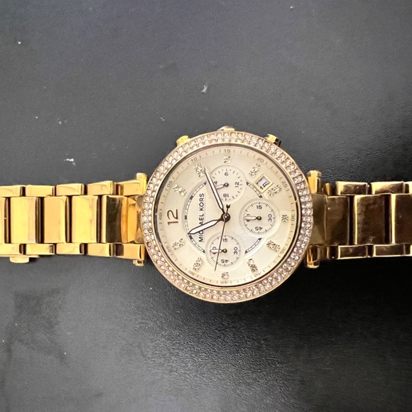Gold Micheal Kors watch women